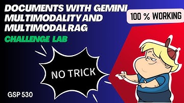 Inspect Rich Documents with Gemini Multimodality and Multimodal RAG: Challenge Lab | GSP520