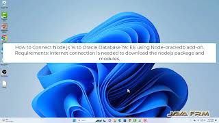 How to connect Node.js 14 LTS to Oracle Database 19c EE using node-oracledb