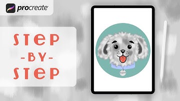 Procreate Step by Step Tutorial - Fluffy Dog