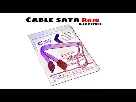 Video de Cable SATA 0.50 M Rojo
