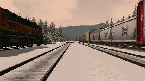 MSTS Railfanning - The BNSF on the Scenic Subdivison - Part 1 -