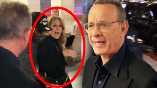 Tom Hanks Lashes Out at Fans After One Bumped Into His Wife