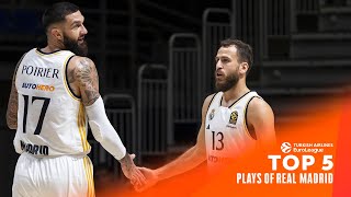 Top 5 PLAYS - MUST SEE Moments | REAL Madrid | 2023-24 Turkish Airlines EuroLeague