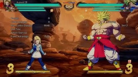 DBFZ - Z Broly tick throw (18 B)