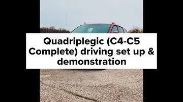 Quadriplegic C4-C5 Driving Setup Walkthrough with EMC Aevit Hand Controls Accessible wheelchair Van.