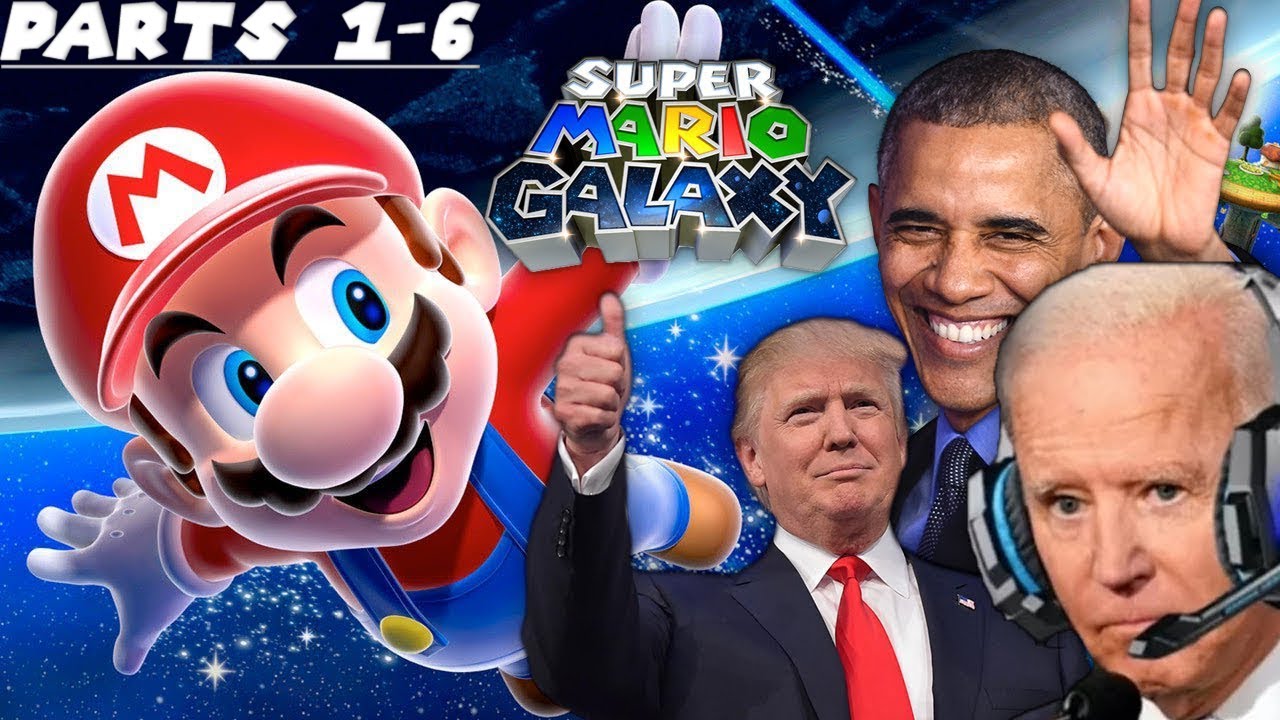 ПРЕЗИДЕНТЫ ИГРАЮТ В SUPER MARIO GALAXY MEGA CUT(1-6)