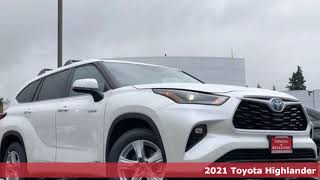 New 2021 Toyota Highlander Hybrid Bellevue WA Seattle, WA #210662