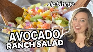 Simple Avocado Ranch Salad - An Easy Make Ahead Mexican Salad