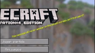 The rarest splash text of Minecraft
