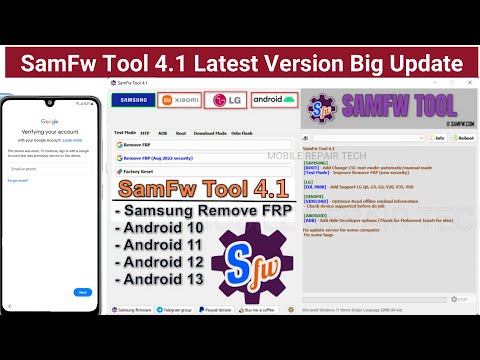 🔥🔥Samsung FRP bypass samfw tool-All SAMSUNG Devices (Android 11/12/13) 