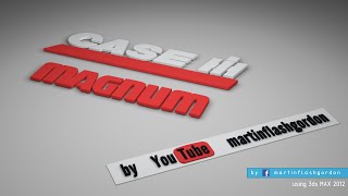 CASE IH 3D logo timelapse in Autodesk #3dsMAX