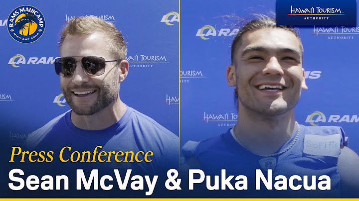 Sean McVay & Puka Nacua Address The Media Following Day 1 Of Maui Minicamp