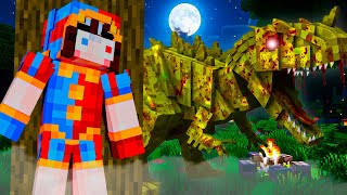 Sobrevivo a DINOSAURIOS de TERROR ANALÓGICO en Minecraft 💀