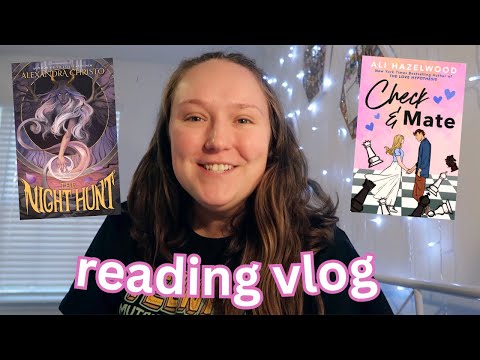 in my ya era // young adult reading vlog - the night hunt and check & mate