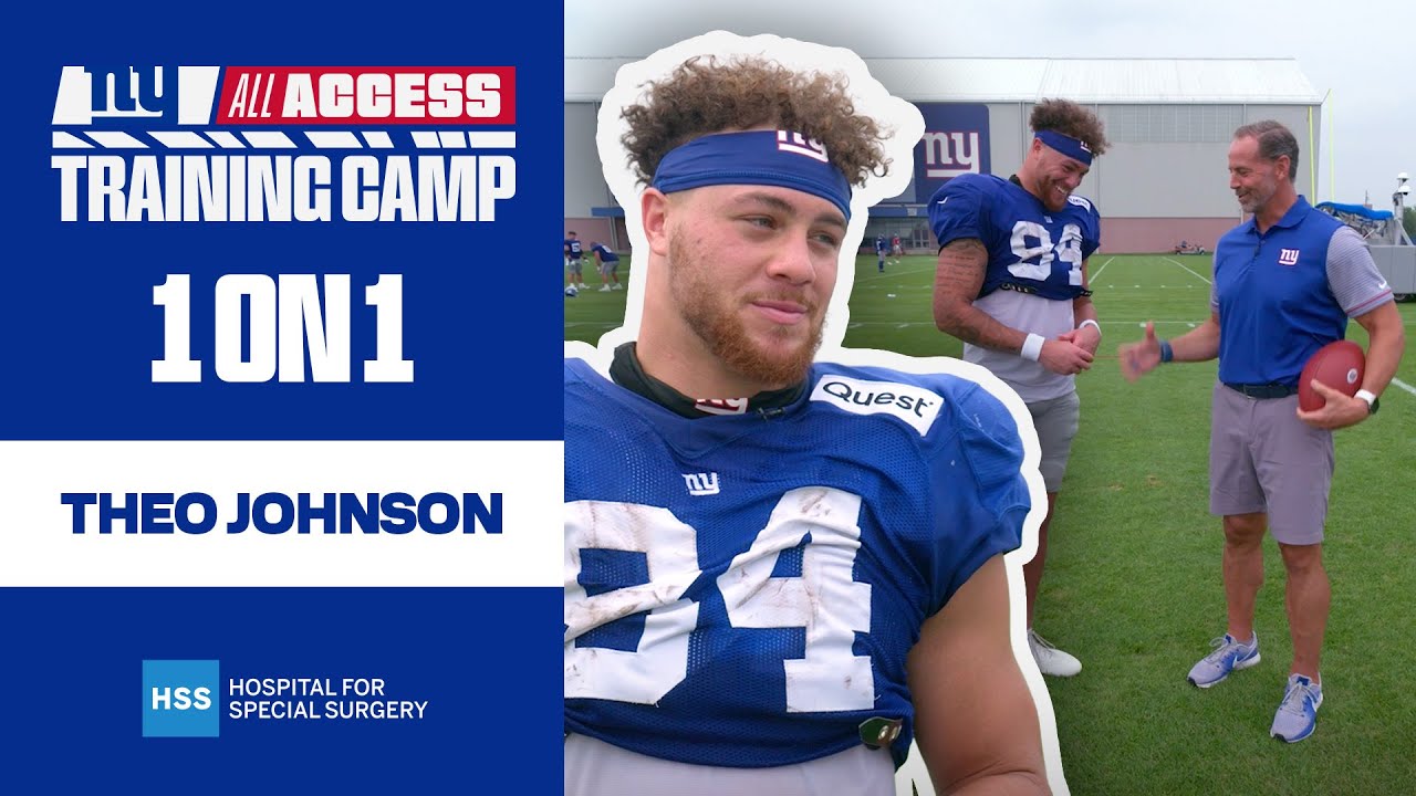 Theo Johnson 1-on-1 with Shaun O'Hara | New York Giants