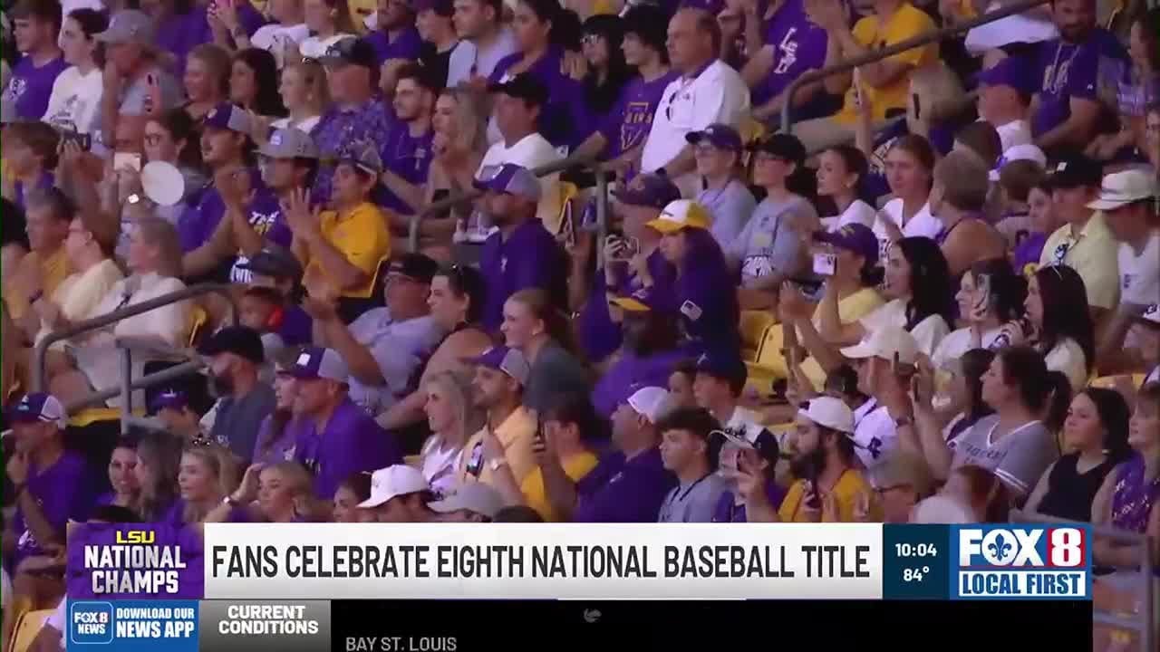 Fireworks light Up Alex Box Stadium as LSU celebrates newest national champions