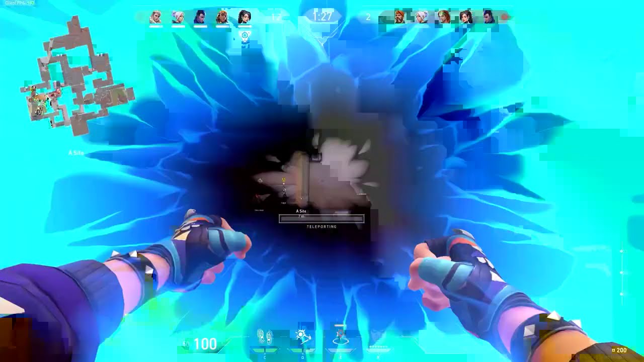 Aggressive YORU plays on Valorant