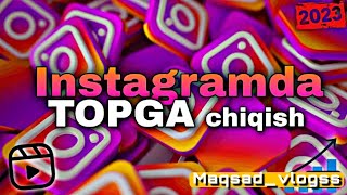 Instagramda topga chiqish Rekka chiqish 1-qism