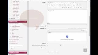 Sending an Announcement in Moodle