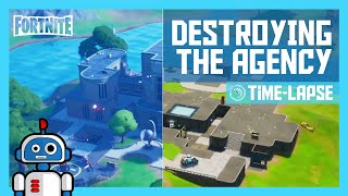 Destroying the Agency in Fortnite - A Time-Lapse of Destruction