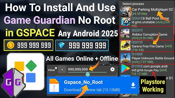 How To Install And Use Game Guardian in Gspace No Root Any Android  || 2025