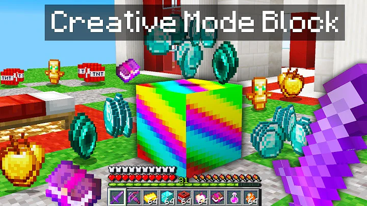 Minecraft Bedwars but I added a Creative Mode Bloc...