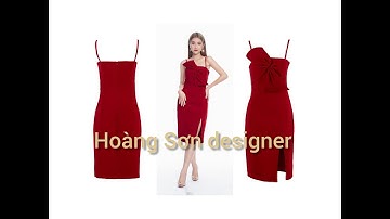 Dạy cắt may cơ bản:hướng dẫn cách cắt đầm cúp ngực hai dây nơ thân|cúp ngực hai dây,hoàng sơn design