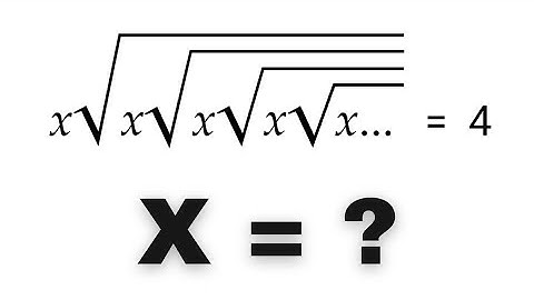 Infinite Radical Equation | Daily Math Algebra