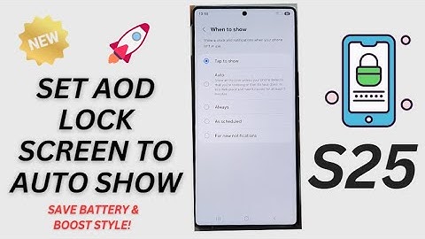 🌙 Unlock Hidden Power! Set Always On Display to Auto Show on Samsung Galaxy S25/S25+/Ultra 💡