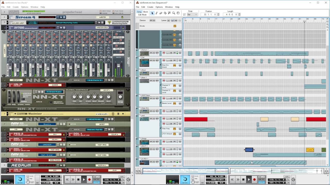 Rainforest Old Propellerhead Reason Track YouTube