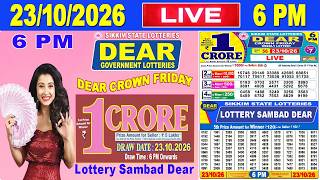 Sikkim Lottery Sambad Live 6pm 23.10.2026 | Lottery Live