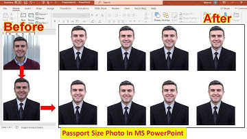 How to Create Passport Size Photo in PowerPoint || पावरपॉइंट में पासपोर्ट साइज फोटो कैसे बनाएं