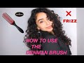 HOW TO USE THE DENMAN BRUSH | NO FRIZZ CURLY ROUTINE | HOW TO GET ROOT VOLUME