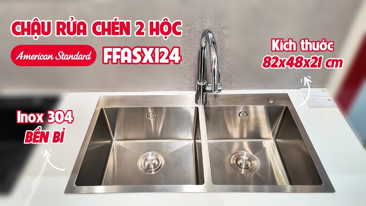 Chậu rửa chén đôi American Standard FFASX124