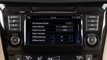 2018 Nissan Rogue - Setting the Clock without Navigation (if so equipped)