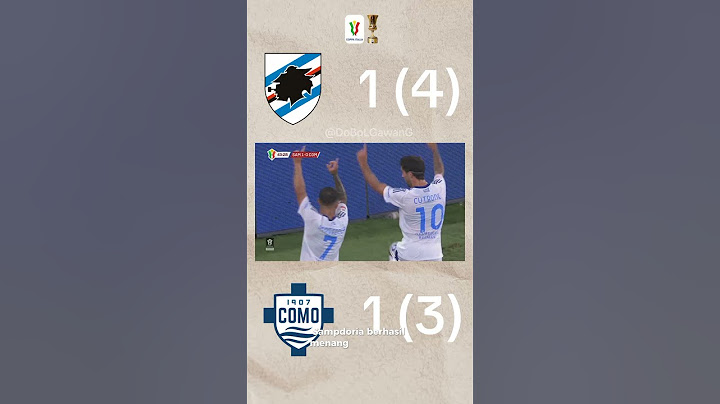 Sampdoria 5-4 como #coppaitalia  #shortvideo #shorts