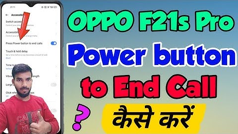 OPPO F21s Pro me Power button to end call kaise kare | OPPO f21s Pro Press Power button to end calls