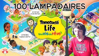 J'ai posé 100 lampadaires sur Tomodachi life (j'ai plus d'argent)