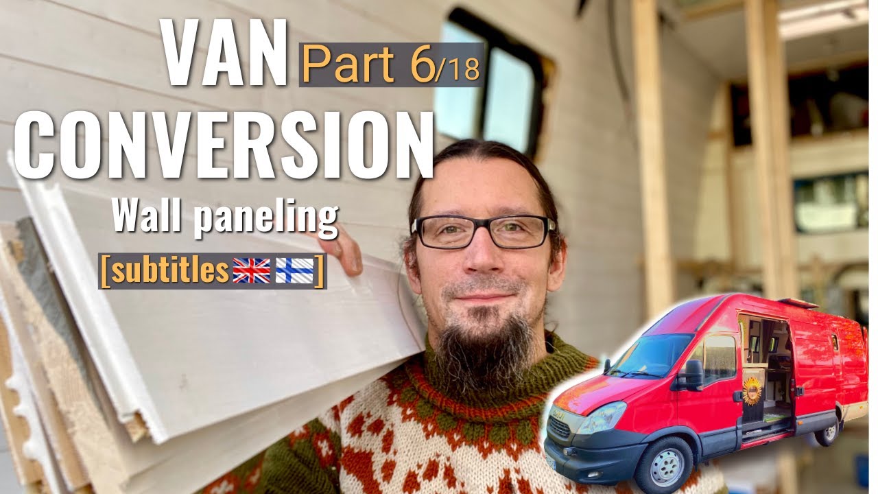 Pakusta matkailuauto - Seinien panelointi