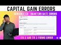Income tax return | Capital Gain Errors| Form  ITR 2 &amp; ITR 3 - Tamil