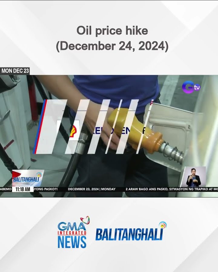 Oil price hike (December 24, 2024) | Balitanghali