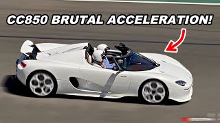 Koenigsegg Cc850 Brutal Acceleration & Flyby Sound On The Track Gemera