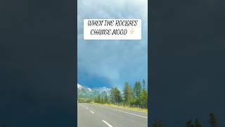 When the Rockies Change Mood ⚡ | Stormy Mountain Drive #nature #scenicviews