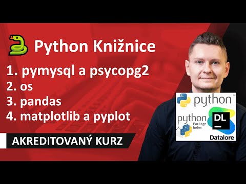 Online Kurz Python Knižnice - Datalore 🐍 - MySQL, PostgreSQL, Pripojenie na Databázu, Environ, os