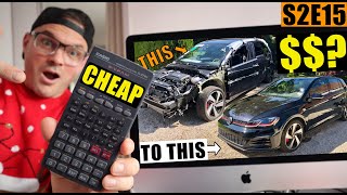 PRICE REVEAL!! From WRECKED to OEM | 2019 VW Golf GTI Mk 7.5 rebuild cost? - Part 15