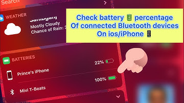 How to check the battery 🔋 percentage of connected Bluetooth devices on iOS 13