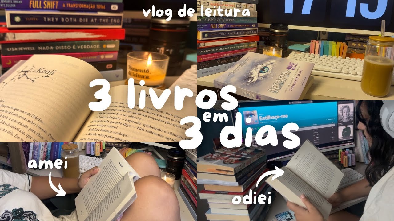 Lendo 3 livros em 3 dias | vlog de leitura “estilhaça-me” (sem spoilers🚫)