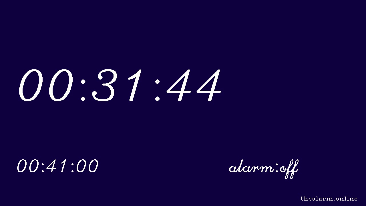 41 Minute Countdown Timer, no alarm