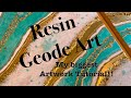 Resin Geode Art - My biggest Resinartwork