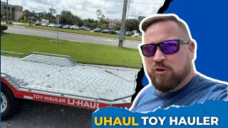 UHaul Toy Hauler Walk Around | First time seeing one | Trailer Hustle 